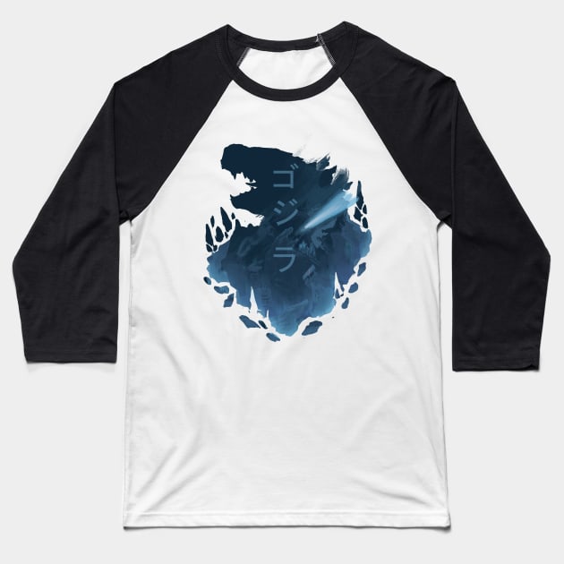 Atomic Night - Godzilla: King Of The Monsters Baseball T-Shirt by Vertei